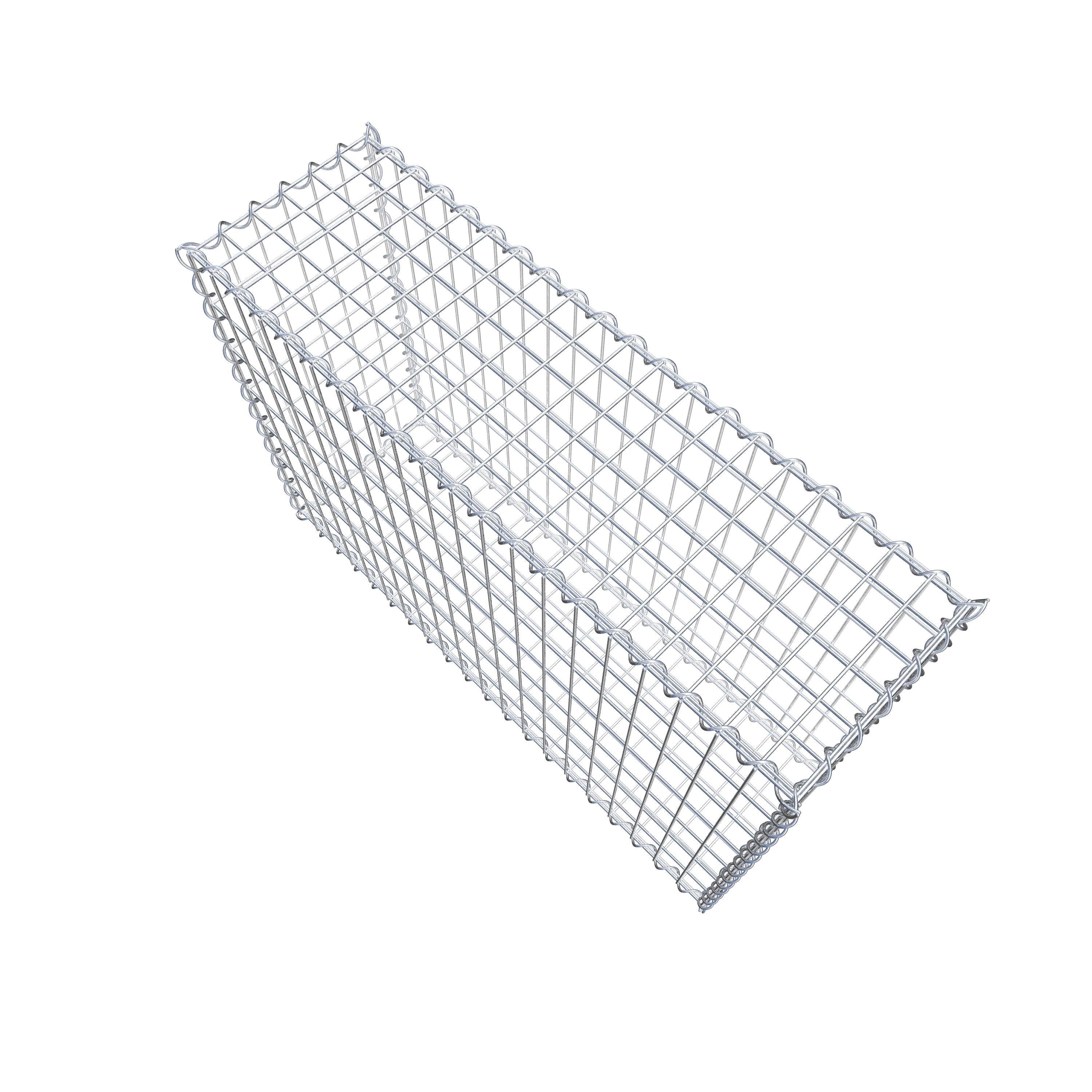 Gabion 100 cm x 70 cm x 30 cm (L x H x D), mesh size 5 cm x 10 cm, spiral