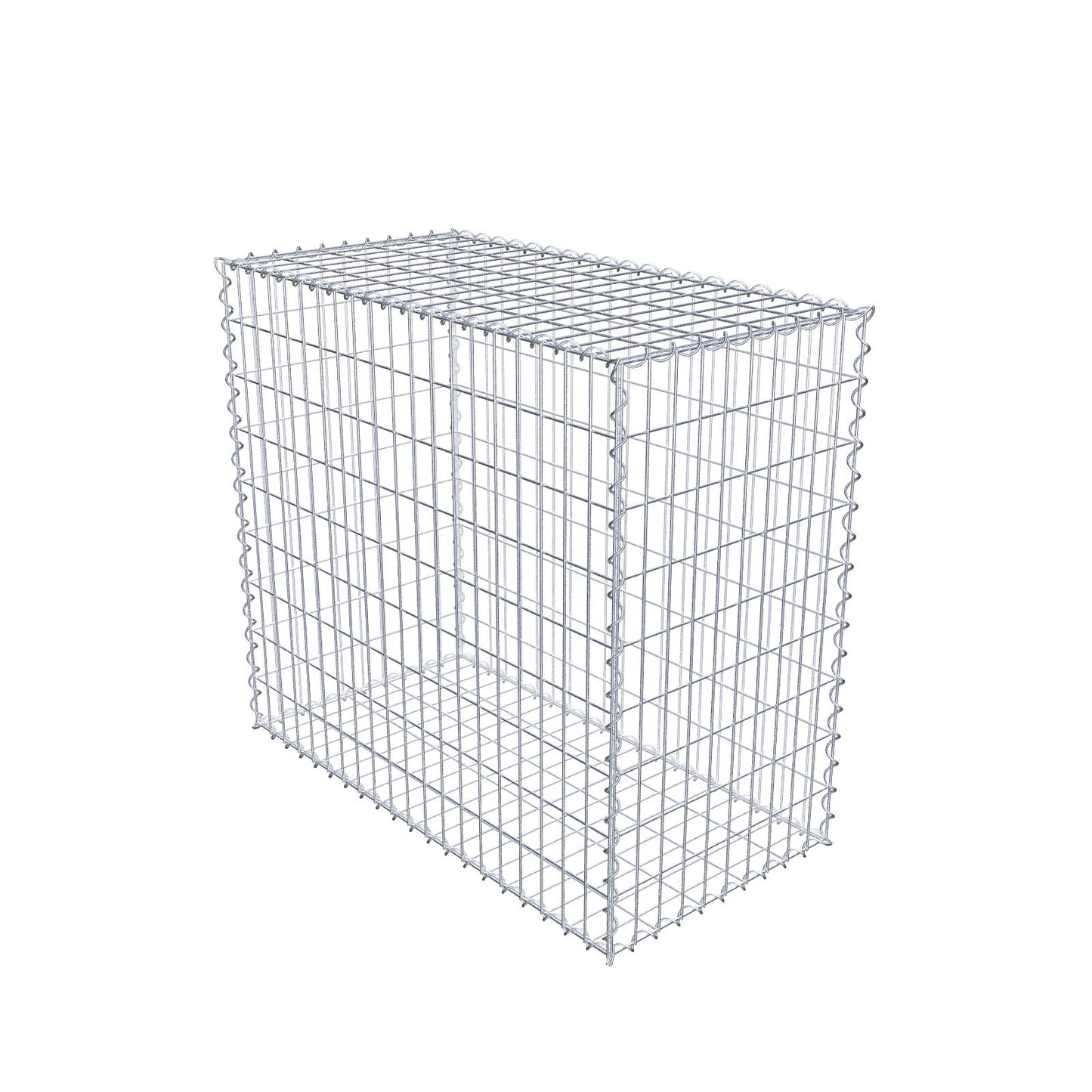 Gabione 100 cm x 90 cm x 50 cm (L x H x T), Maschenweite 5 cm x 10 cm, Spirale