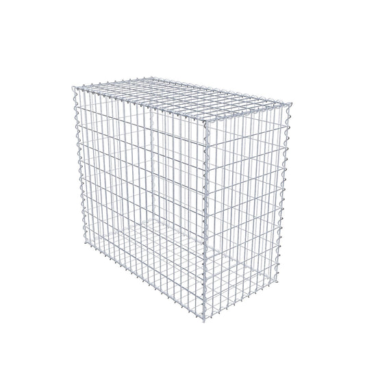 Gavión 100 cm x 90 cm x 50 cm (L x A x P), luz de malla 5 cm x 10 cm, en espiral