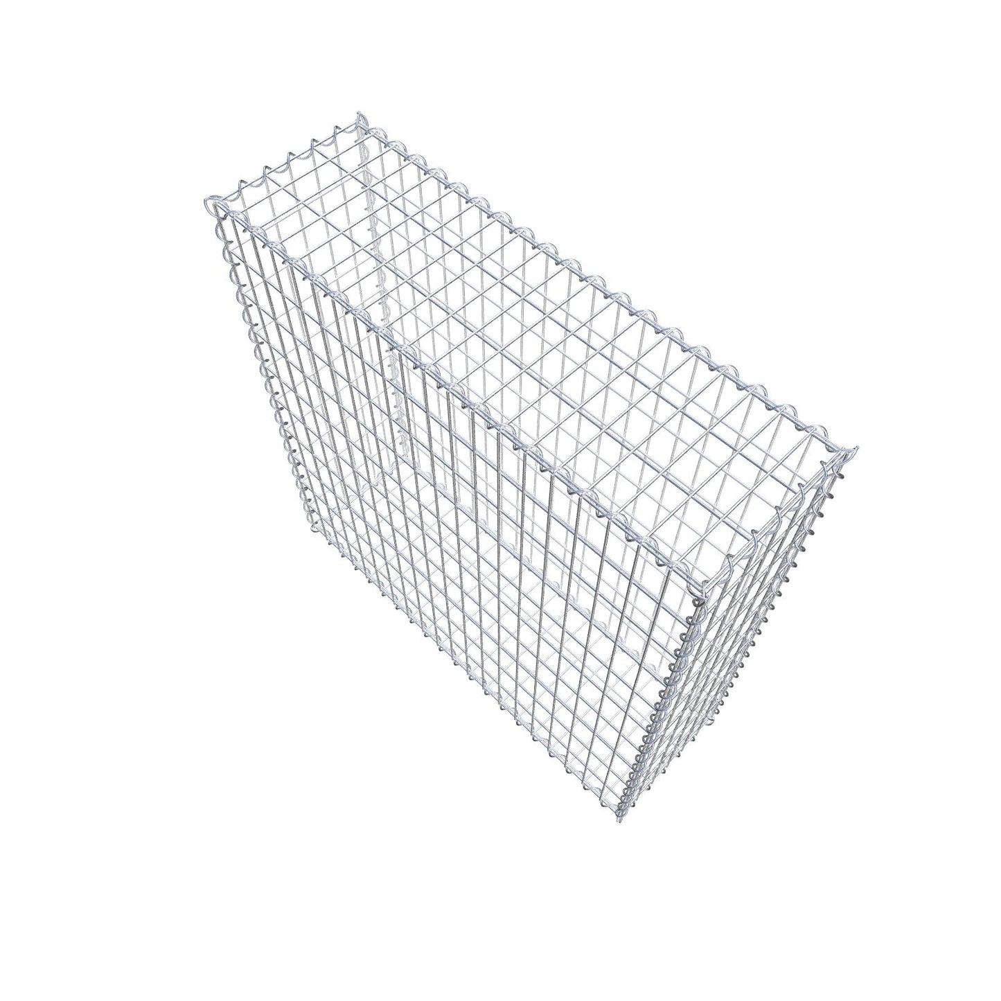 Gabion 100 cm x 100 cm x 30 cm (L x H x P), mailles 5 cm x 10 cm, spirale