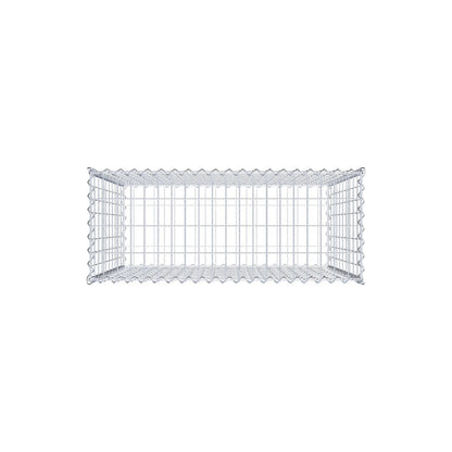 Gabion 100 cm x 100 cm x 40 cm (L x H x D), mesh size 5 cm x 10 cm, spiral