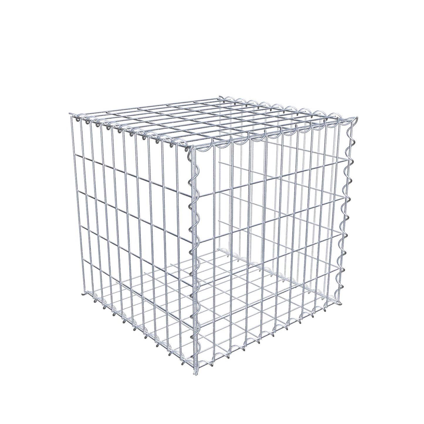 Gabbione aggiuntivo tipo 2 50 cm x 50 cm x 50 cm (L x H x P), dimensione maglia 5 cm x 10 cm, a spirale