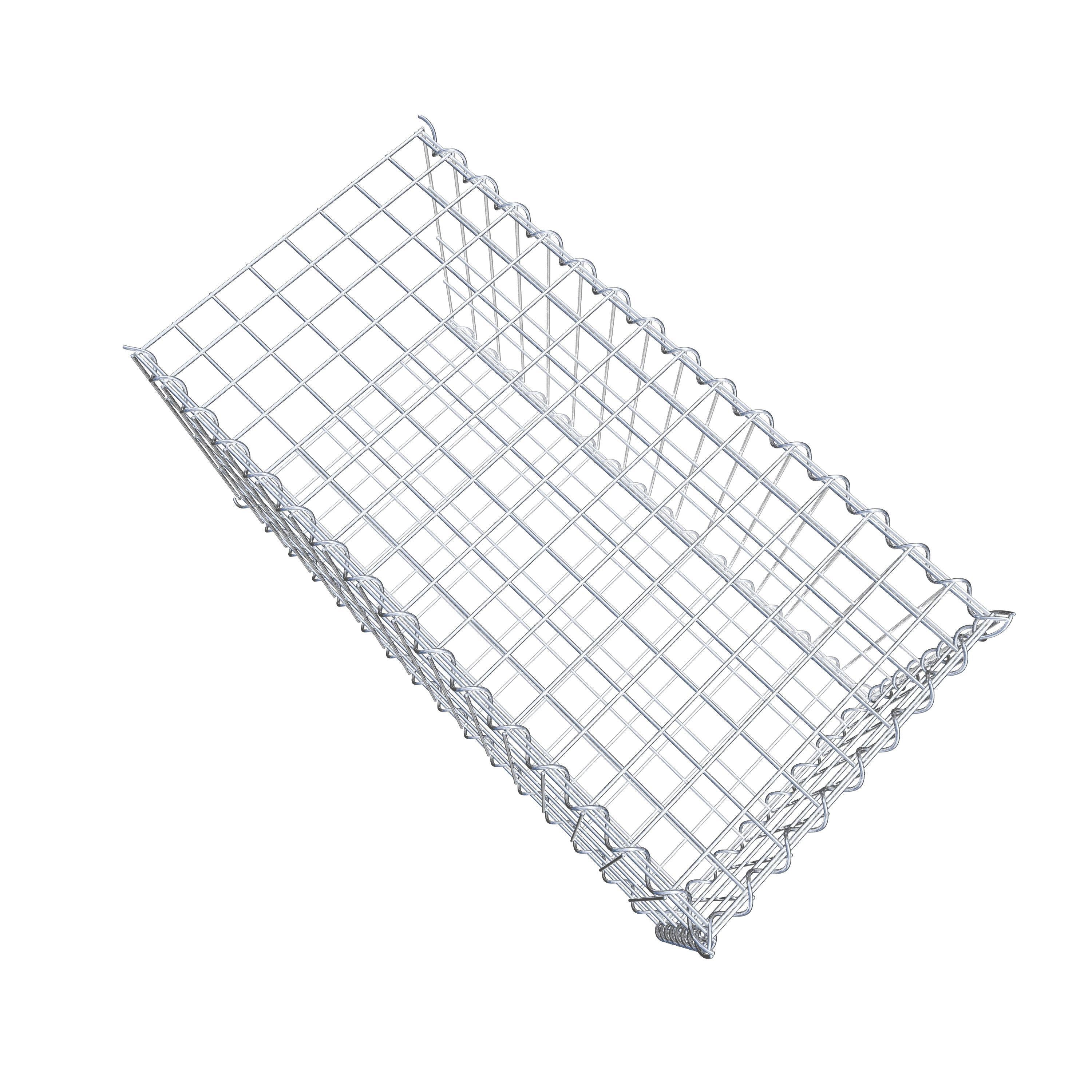 Mounted gabion type 2 80 cm x 40 cm x 40 cm (L x H x D), mesh size 5 cm x 10 cm, spiral