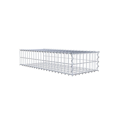 Gabion rapporté type 2 100 cm x 20 cm x 40 cm (L x H x P), mailles 5 cm x 10 cm, spirale