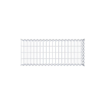 Gabion rapporté type 2 100 cm x 20 cm x 40 cm (L x H x P), mailles 5 cm x 10 cm, spirale