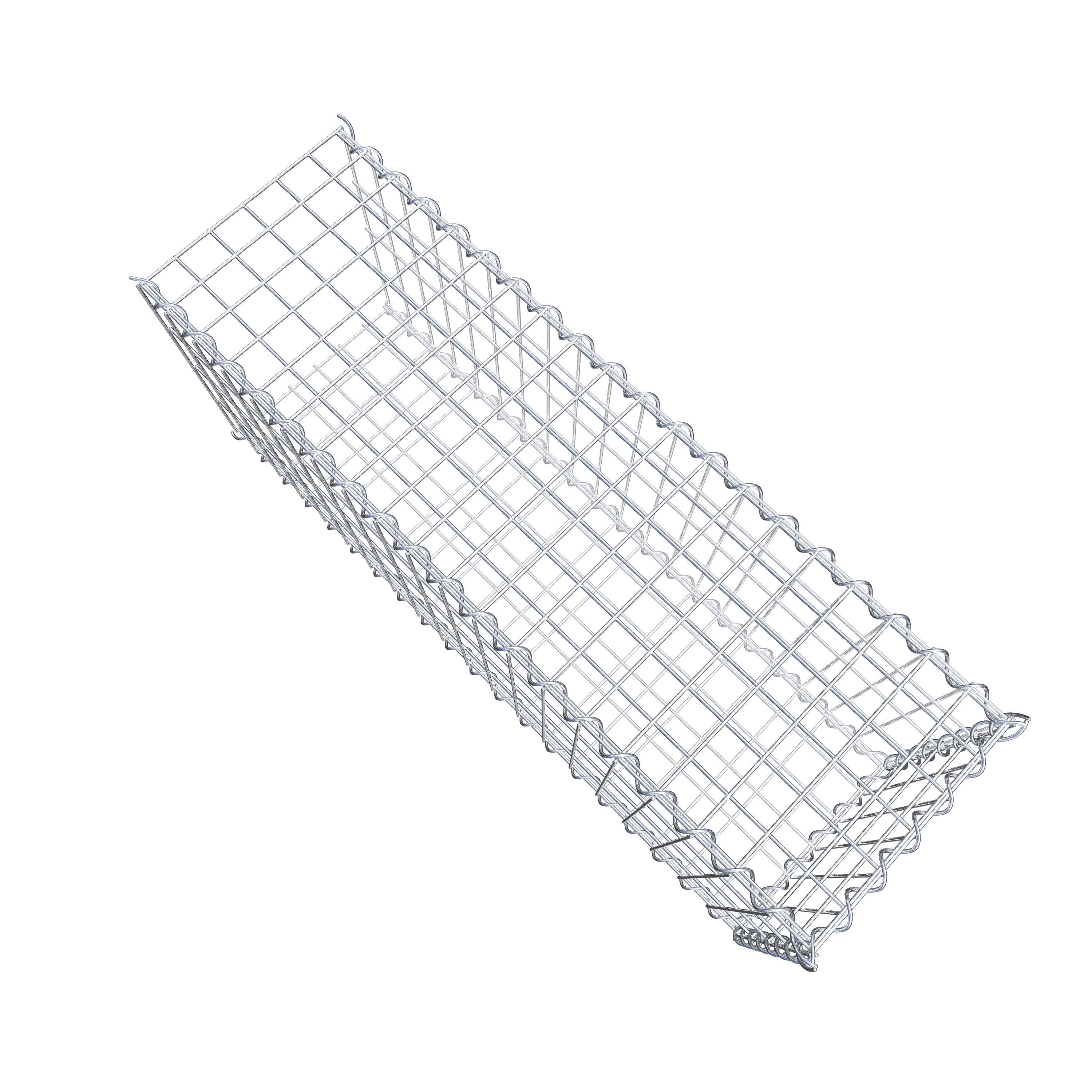 Grown-on gabion type 2 100 cm x 40 cm x 30 cm (L x H x D), mesh size 5 cm x 10 cm, spiral