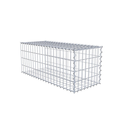 Gabbione aggiuntivo tipo 2 100 cm x 40 cm x 40 cm (L x H x P), dimensione maglia 5 cm x 10 cm, a spirale