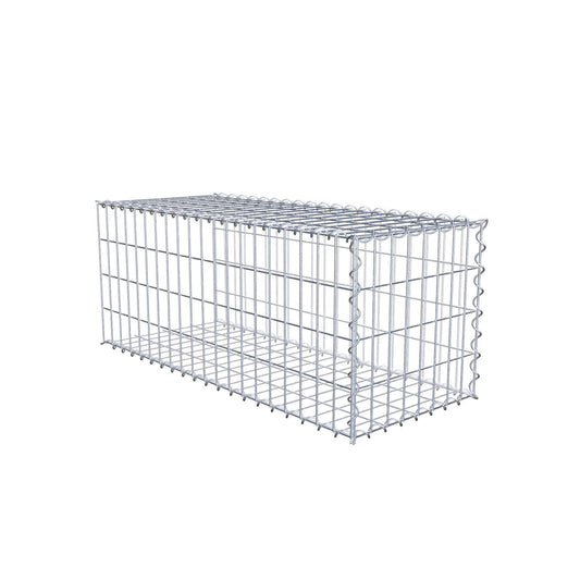 Gavión complementario tipo 2 100 cm x 40 cm x 40 cm (L x A x P), malla 5 cm x 10 cm, espiral