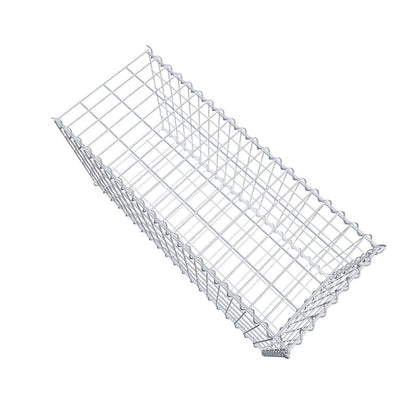 Anbaugabione Typ 2 100 cm x 50 cm x 40 cm (L x H x T), Maschenweite 5 cm x 10 cm, Spirale