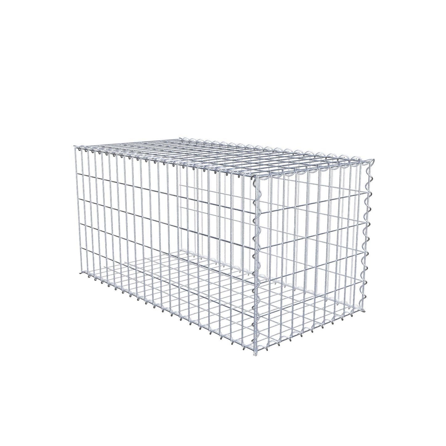 Grown-on gabion type 2 100 cm x 50 cm x 50 cm (L x H x D), mesh size 5 cm x 10 cm, spiral