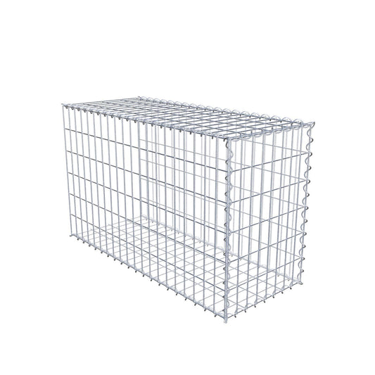 Gabion rapporté type 2 100 cm x 60 cm x 40 cm (L x H x P), mailles 5 cm x 10 cm, spirale
