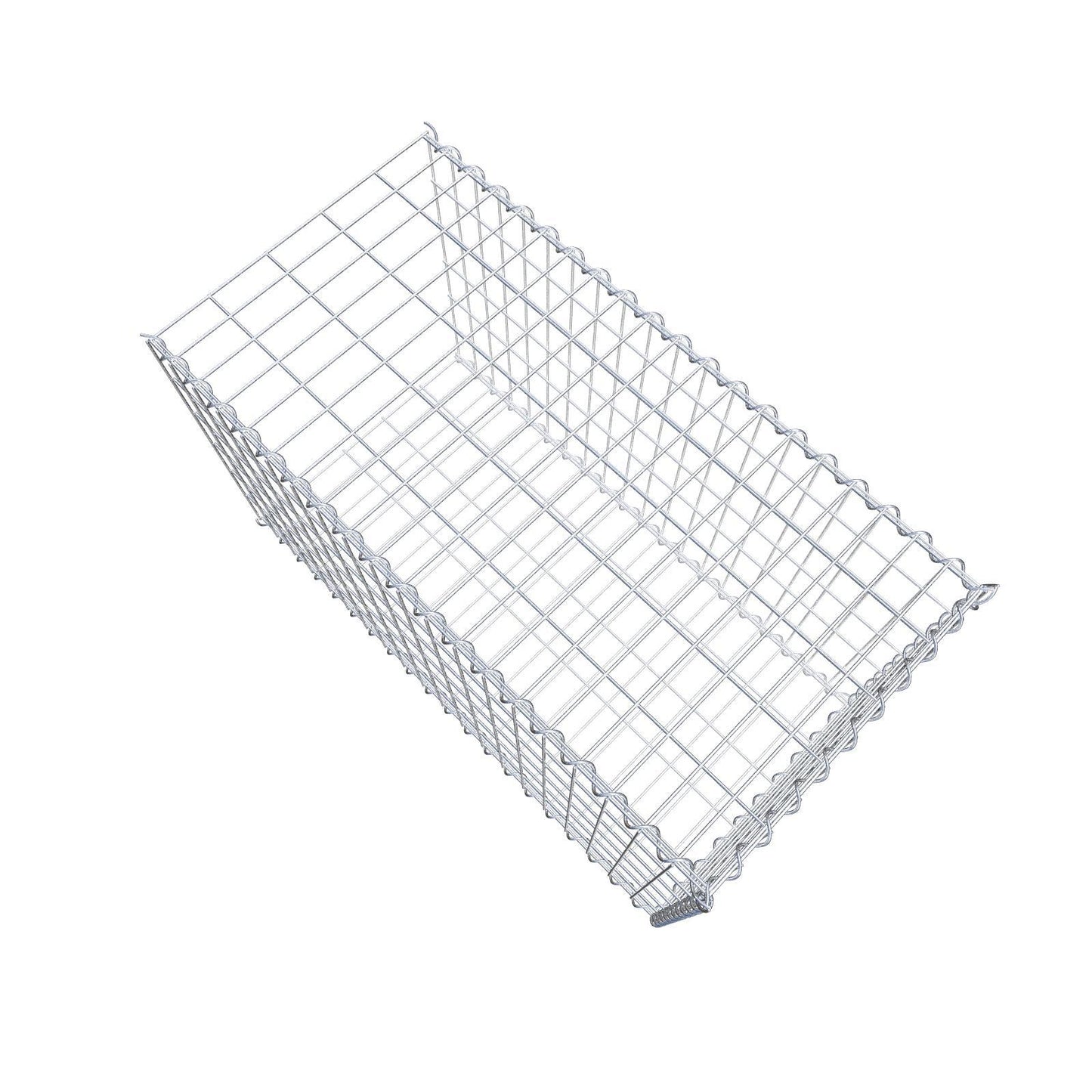 Grown-on gabion type 2 100 cm x 60 cm x 50 cm (L x H x D), mesh size 5 cm x 10 cm, spiral