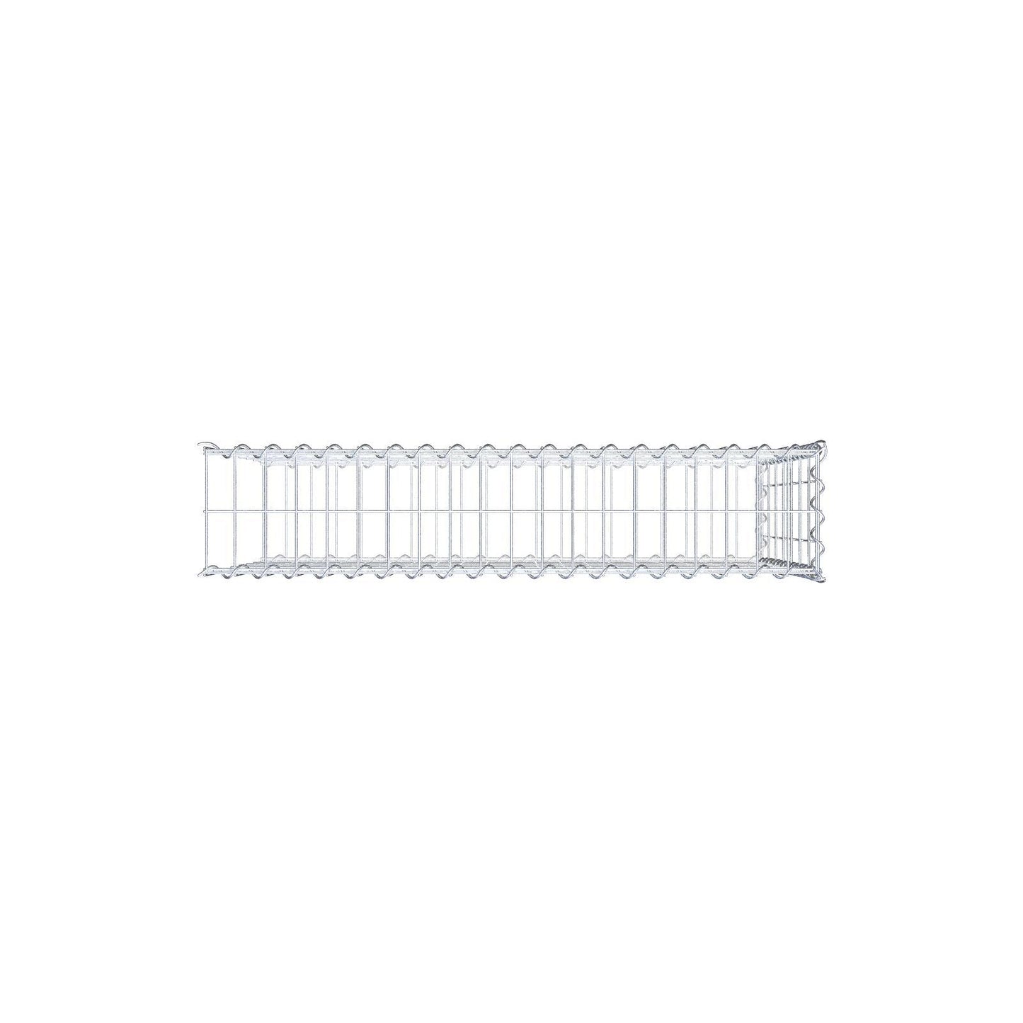 Add-on schanskorf type 2 100 cm x 70 cm x 20 cm (L x H x D), maaswijdte 5 cm x 10 cm, spiraal