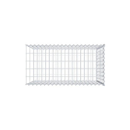 Extra gabion typ 2 100 cm x 70 cm x 50 cm (L x H x D), maskstorlek 5 cm x 10 cm, spiral