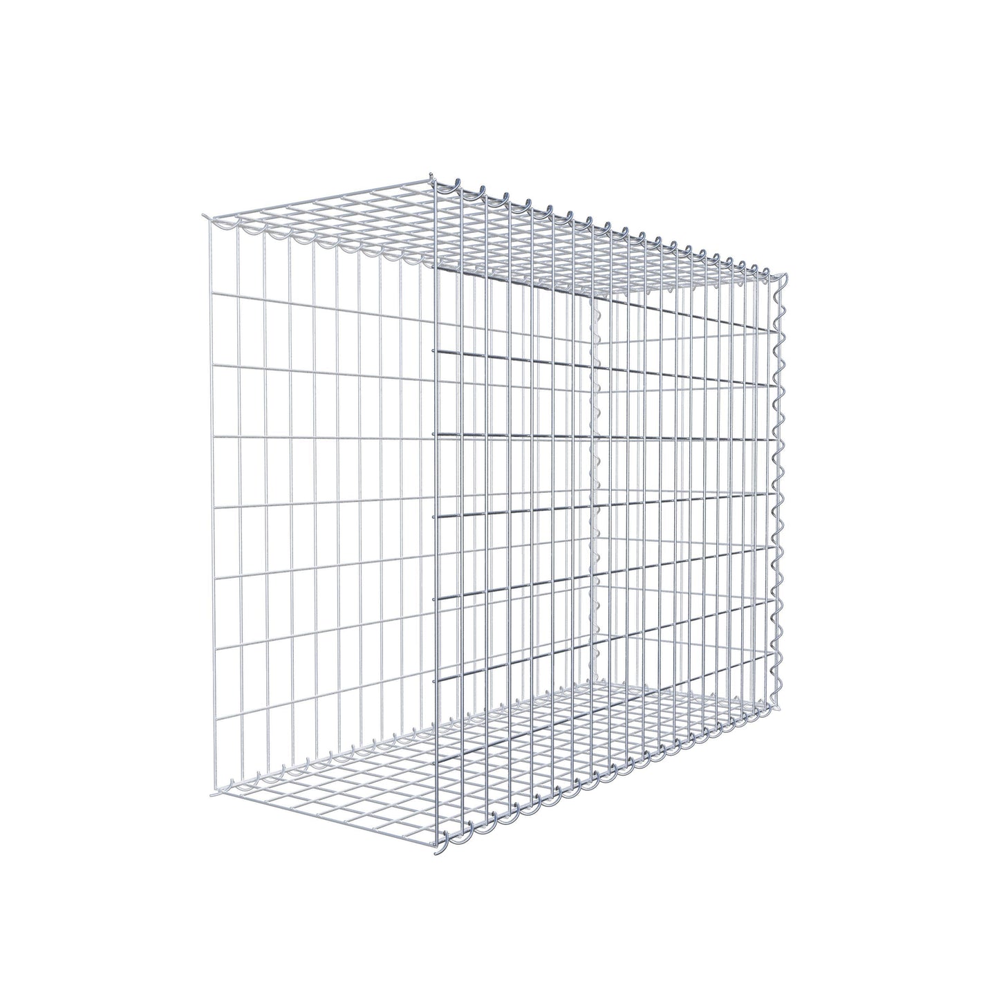 Gabbione aggiuntivo tipo 2 100 cm x 80 cm x 40 cm (L x H x P), dimensione maglia 5 cm x 10 cm, a spirale