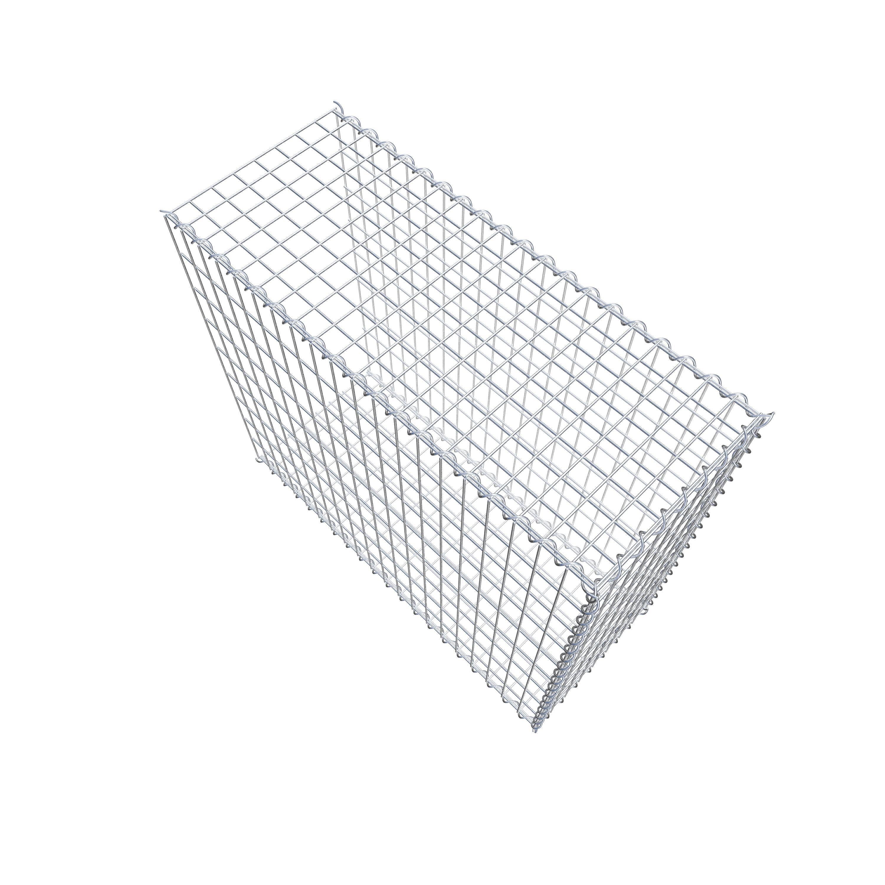 Grown-on gabion type 2 100 cm x 90 cm x 40 cm (L x H x D), mesh size 5 cm x 10 cm, spiral