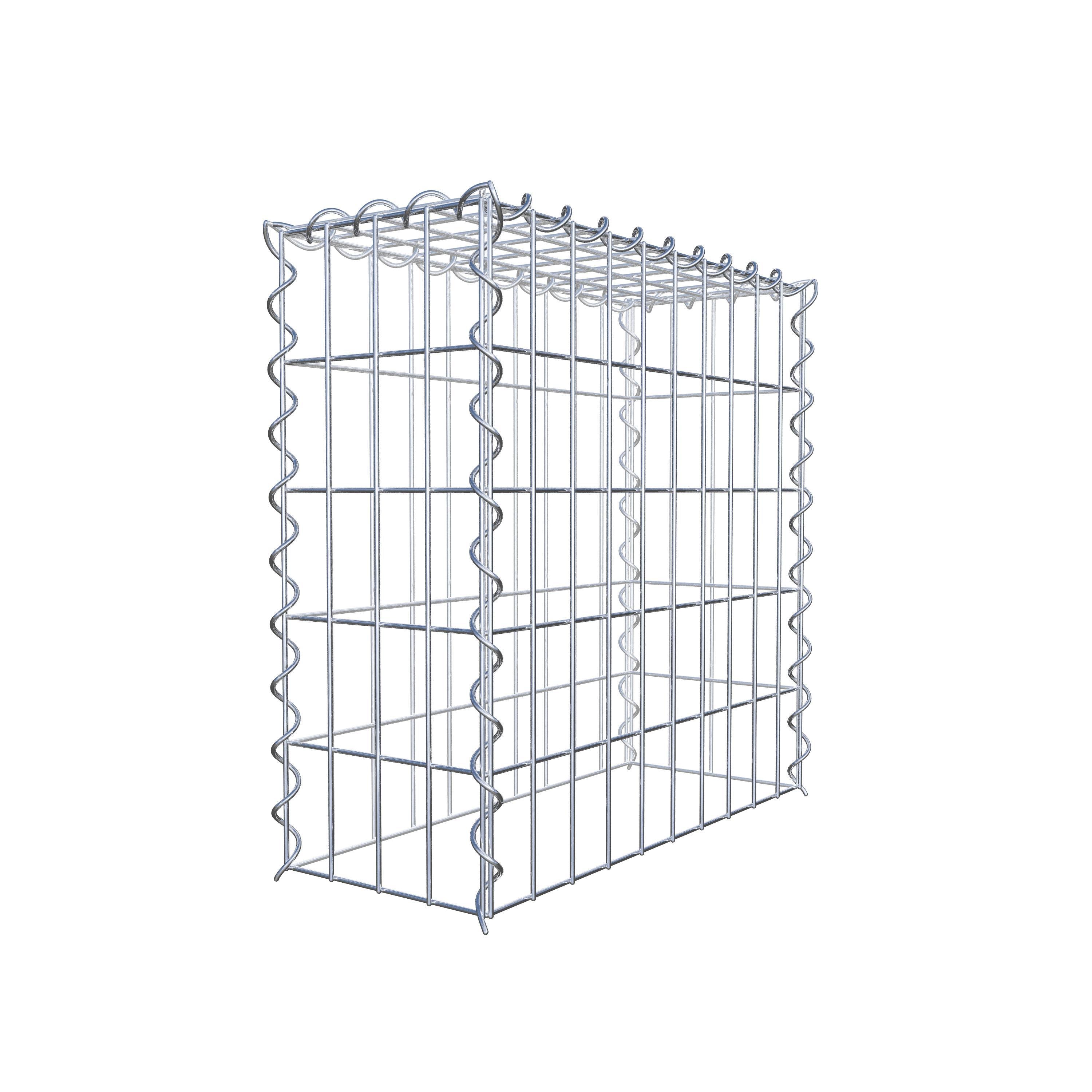 Gabbione aggiuntivo tipo 3 50 cm x 50 cm x 20 cm (L x H x P), dimensione maglia 5 cm x 10 cm, a spirale