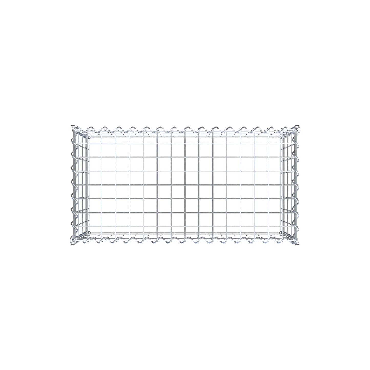 Opvokset gabion type 3 80 cm x 40 cm x 40 cm (L x H x D), maskestørrelse 5 cm x 10 cm, spiral