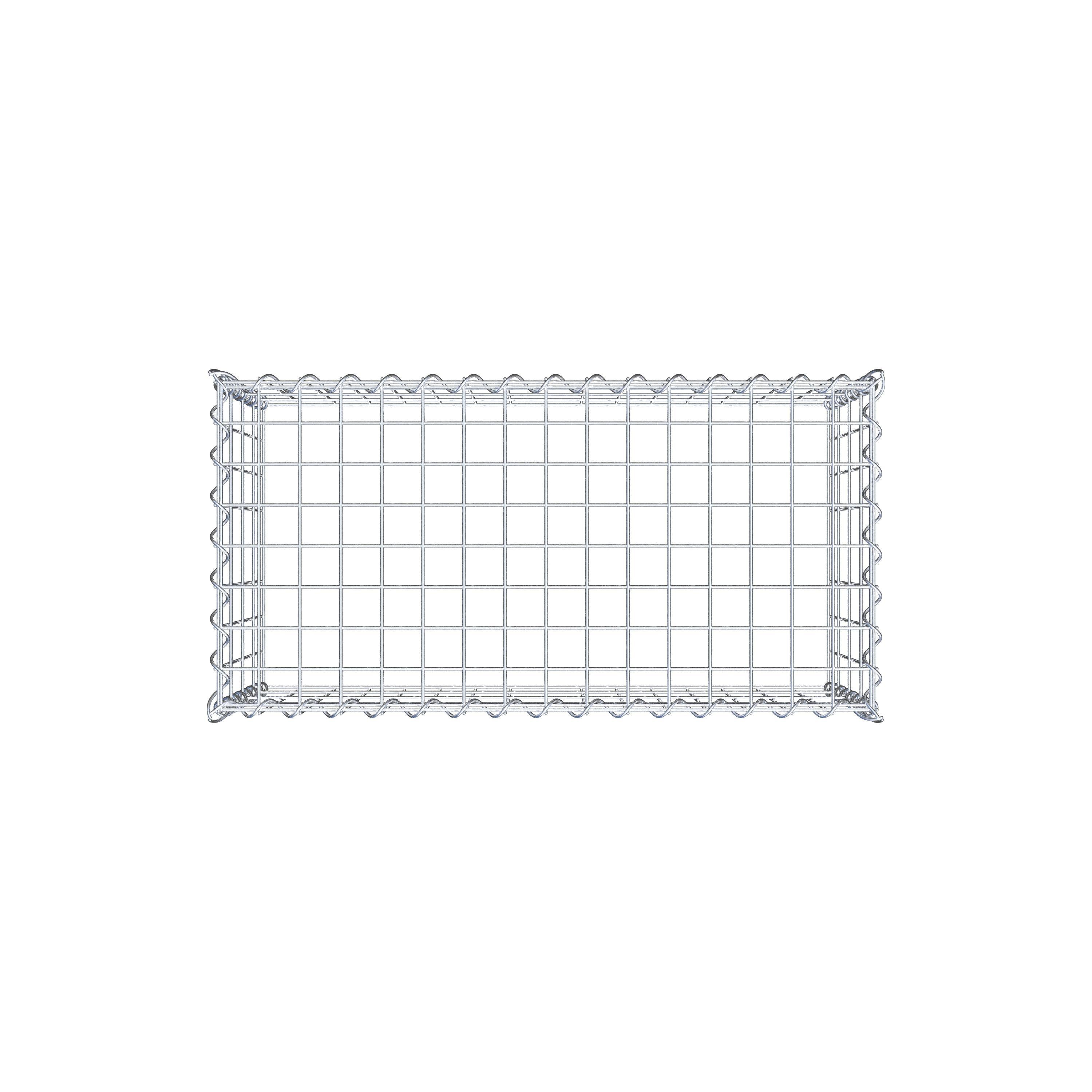 Opvokset gabion type 3 80 cm x 40 cm x 40 cm (L x H x D), maskestørrelse 5 cm x 10 cm, spiral