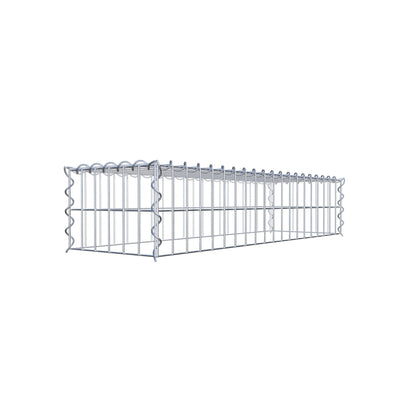 Gavión complementario tipo 3 100 cm x 20 cm x 30 cm (L x A x P), malla 5 cm x 10 cm, espiral