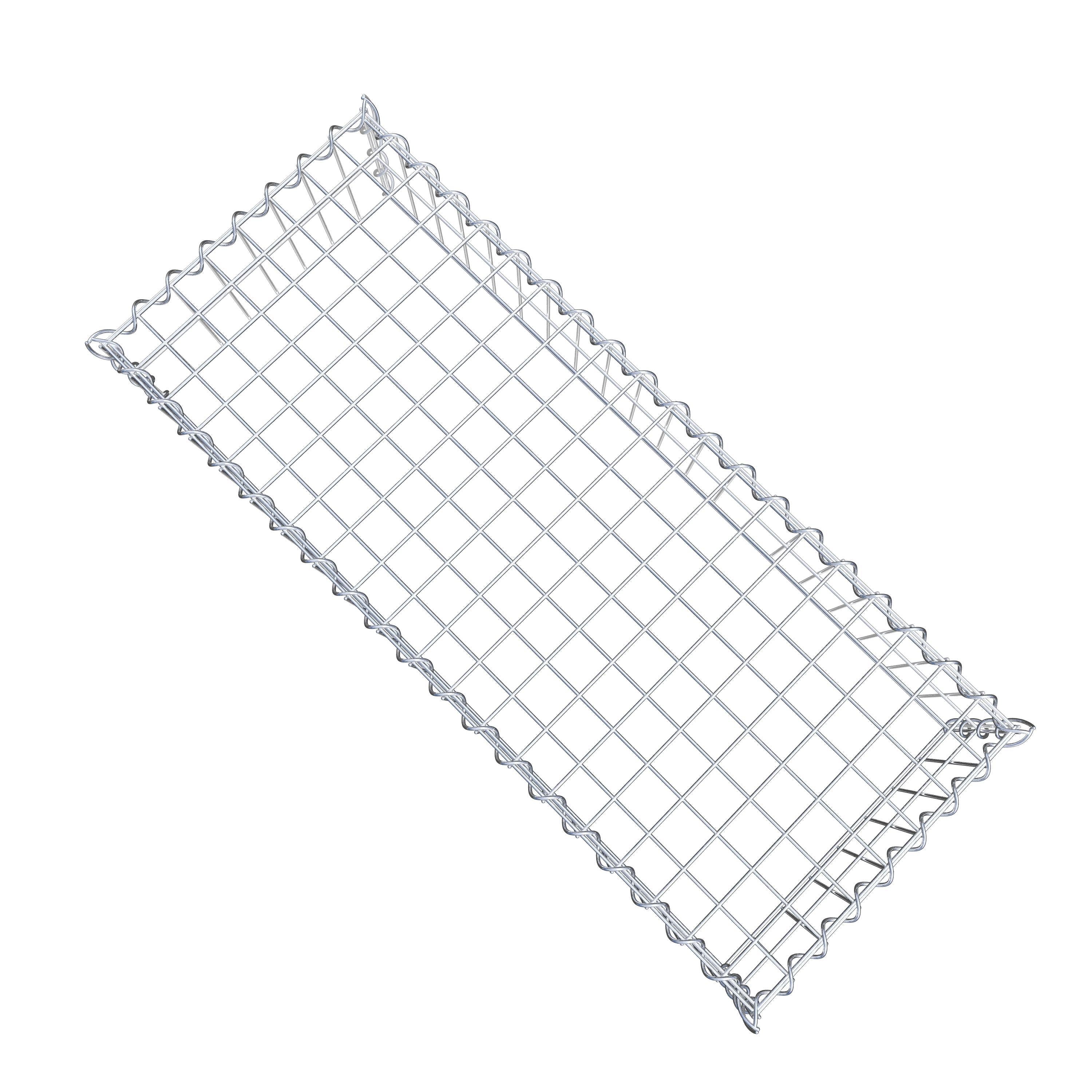 Grown-on gabion type 3 100 cm x 20 cm x 40 cm (L x H x D), mesh size 5 cm x 10 cm, spiral