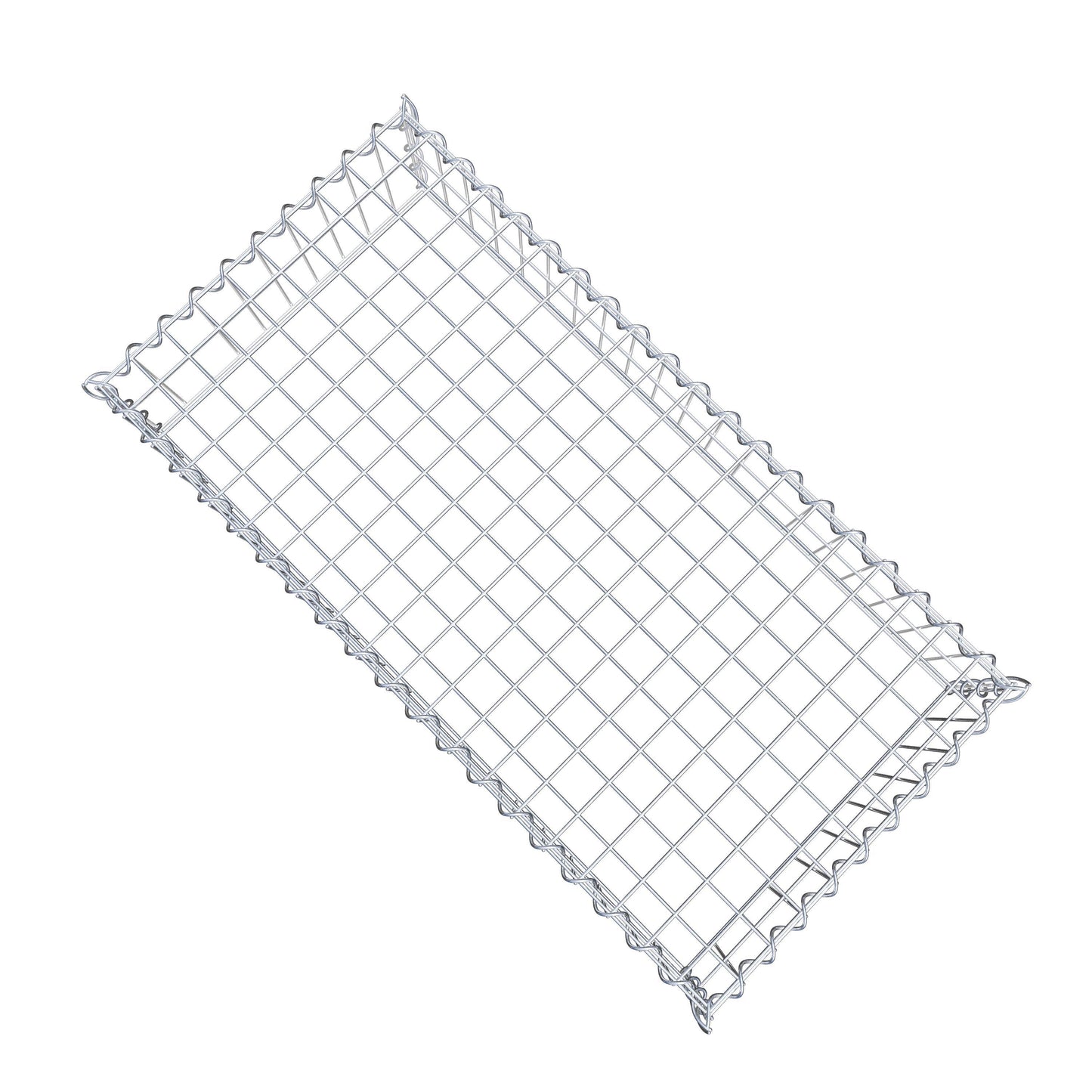 Gabion rapporté type 3 100 cm x 20 cm x 50 cm (L x H x P), mailles 5 cm x 10 cm, spirale