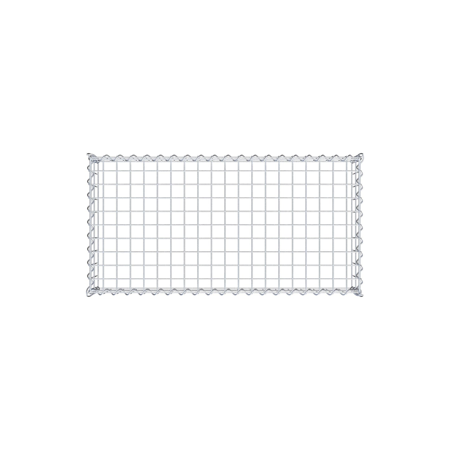 Gabion rapporté type 3 100 cm x 20 cm x 50 cm (L x H x P), mailles 5 cm x 10 cm, spirale