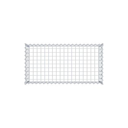 Anbaugabione Typ 3 100 cm x 30 cm x 50 cm (L x H x T), Maschenweite 5 cm x 10 cm, Spirale