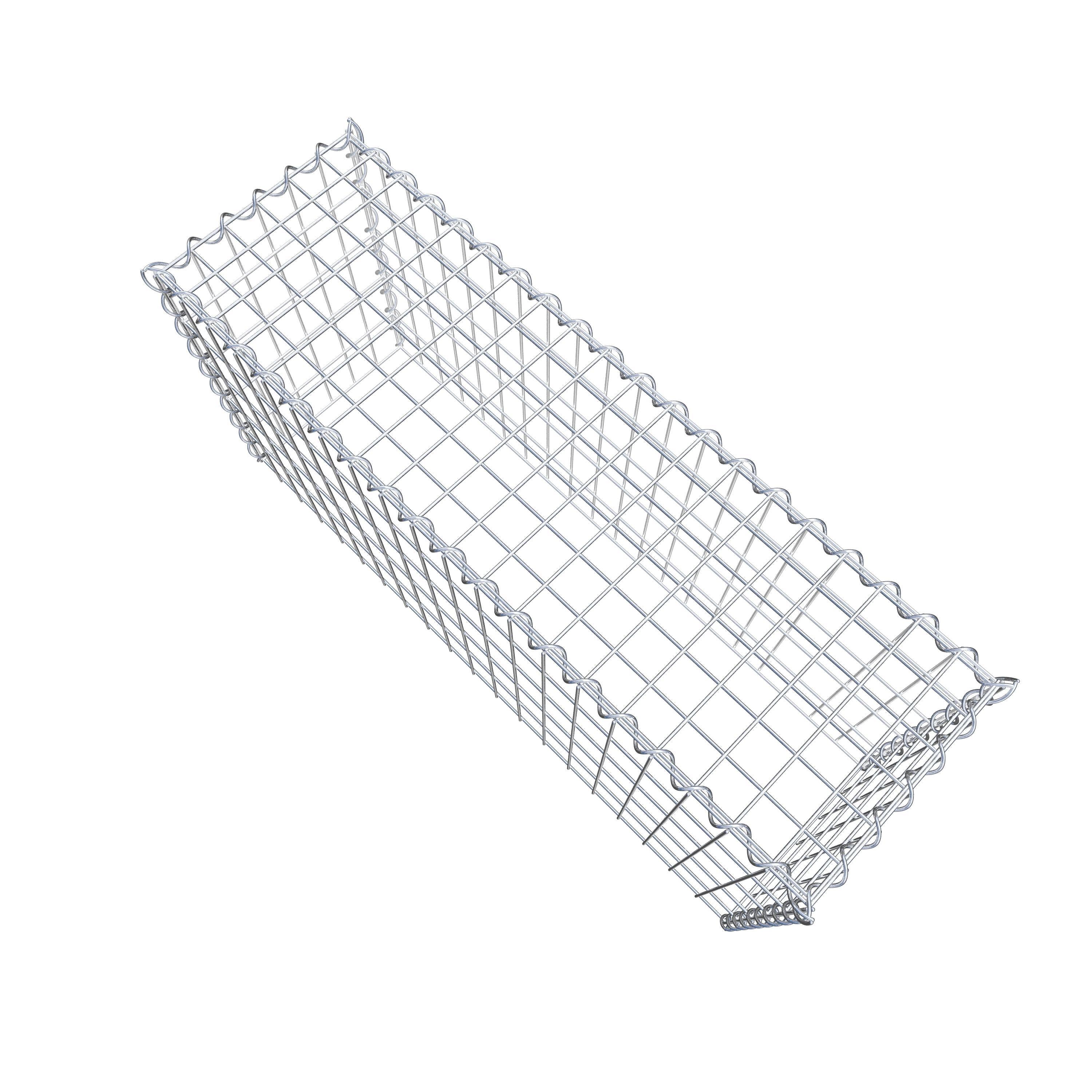 Grown-on gabion type 3 100 cm x 50 cm x 30 cm (L x H x D), mesh size 5 cm x 10 cm, spiral