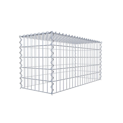 Grown-on gabion type 3 100 cm x 50 cm x 40 cm (L x H x D), mesh size 5 cm x 10 cm, spiral