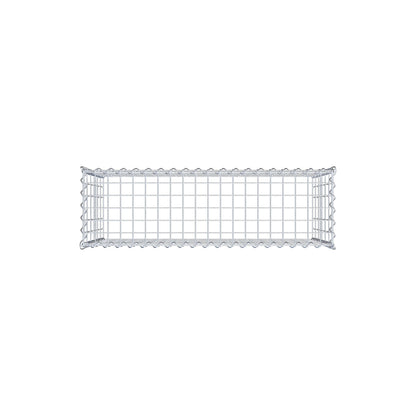 Anbaugabione Typ 3 100 cm x 60 cm x 30 cm (L x H x T), Maschenweite 5 cm x 10 cm, Spirale