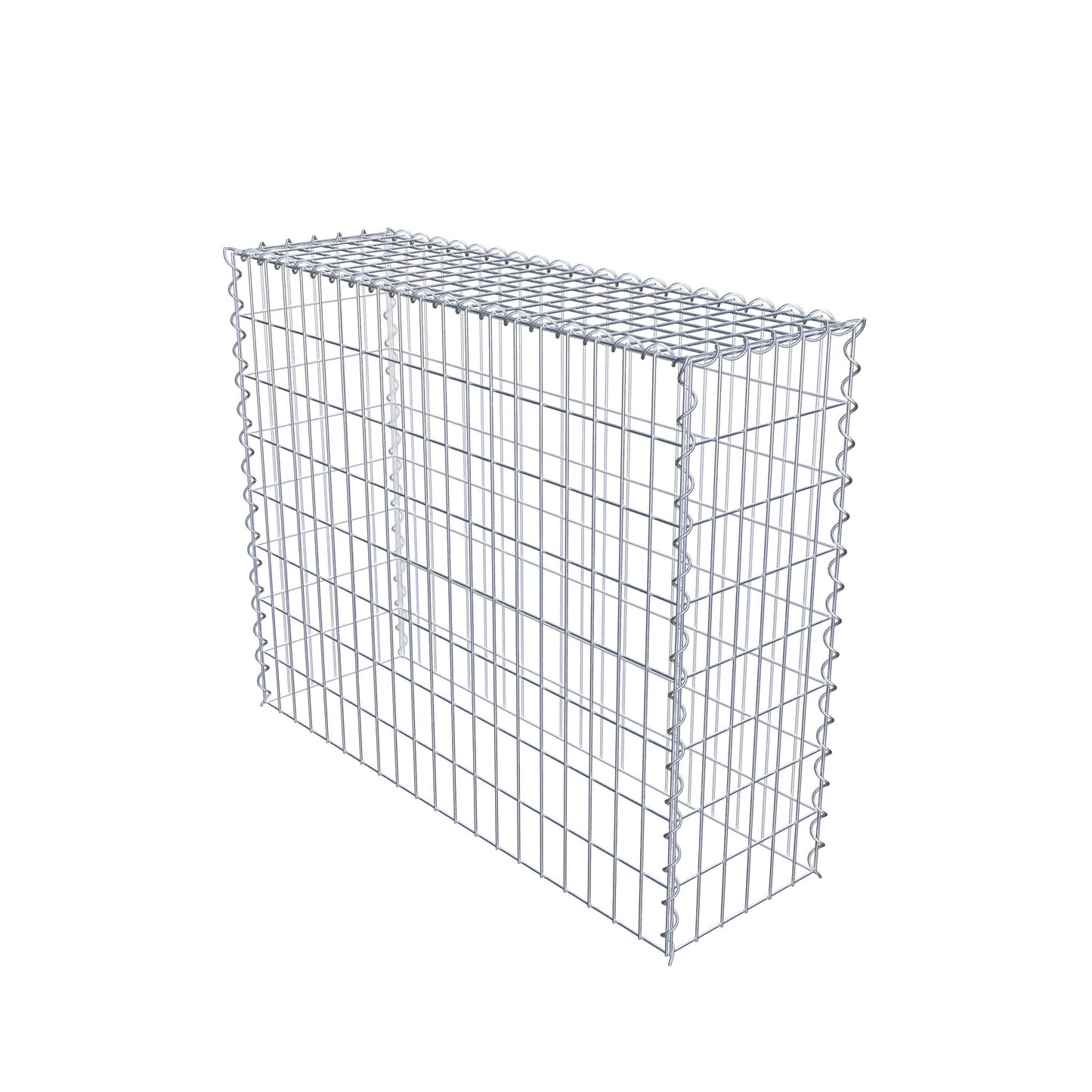 Kultiveret gabion type 3 100 cm x 80 cm x 30 cm (L x H x D), maskestørrelse 5 cm x 10 cm, spiral