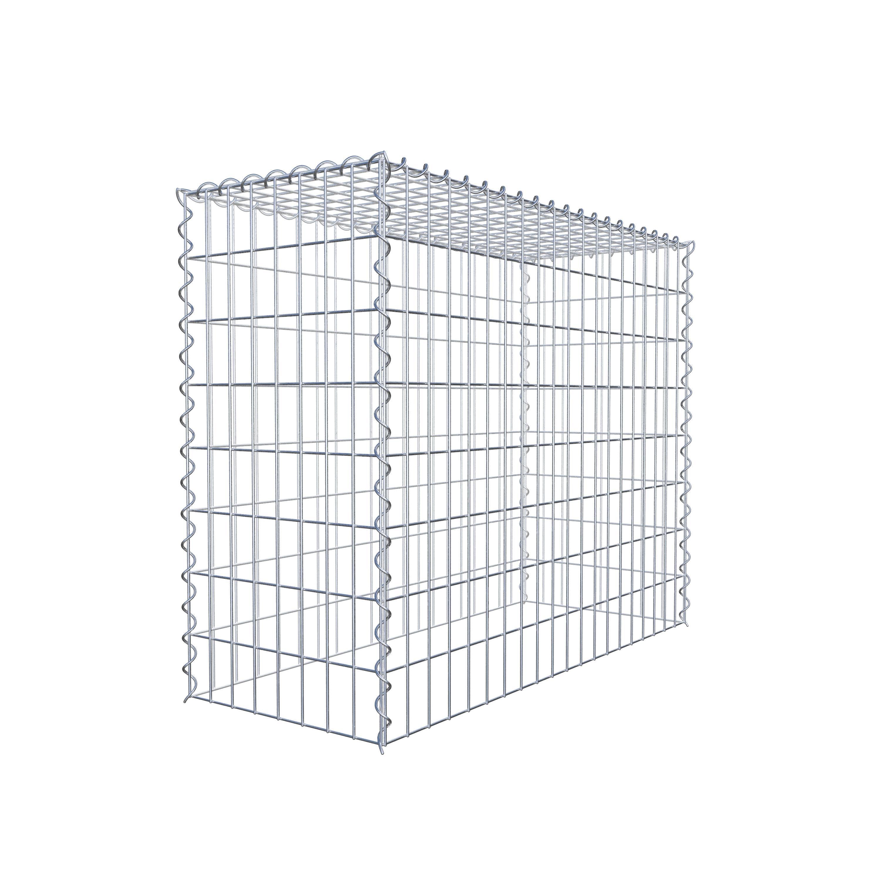 Add-on schanskorf type 3 100 cm x 80 cm x 40 cm (L x H x D), maaswijdte 5 cm x 10 cm, spiraalvormig