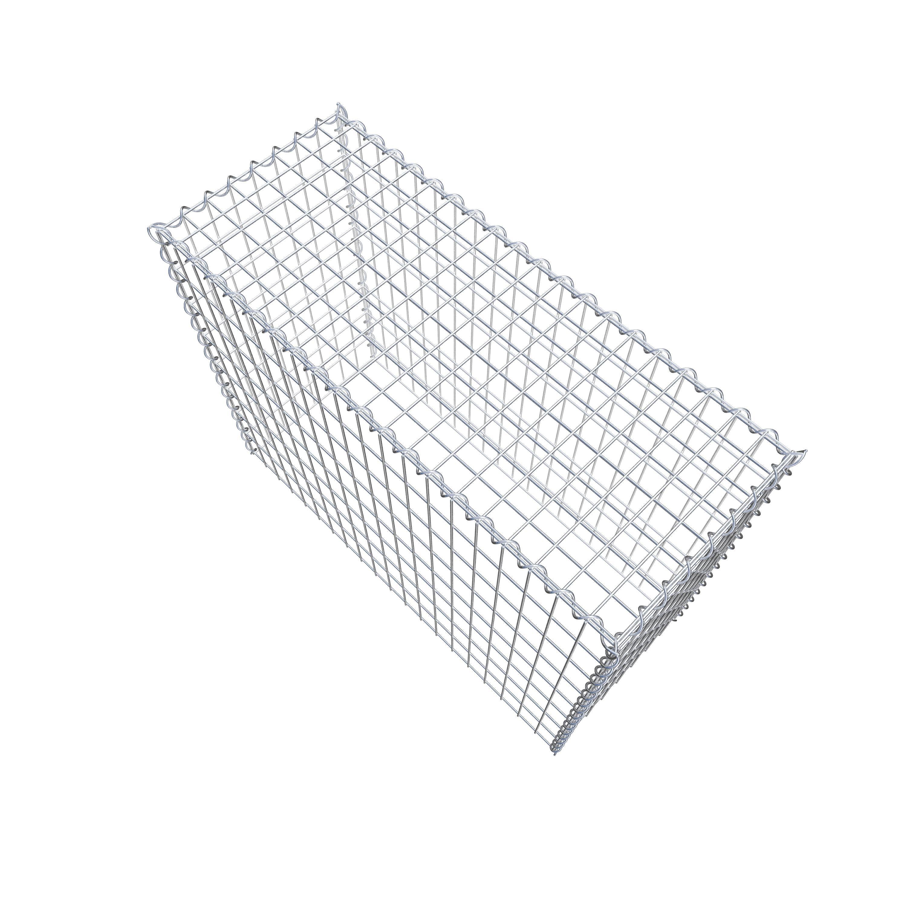 Extra gabion typ 3 100 cm x 80 cm x 40 cm (L x H x D), maskstorlek 5 cm x 10 cm, spiral