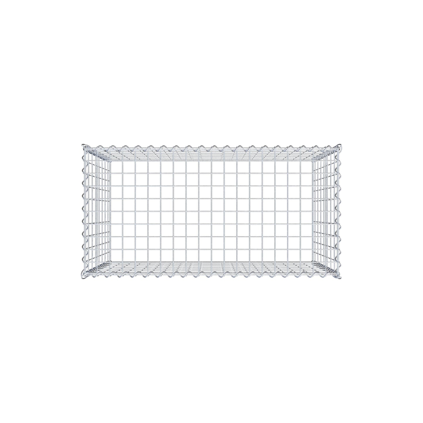 Add-on schanskorf type 3 100 cm x 80 cm x 50 cm (L x H x D), maaswijdte 5 cm x 10 cm, spiraalvormig