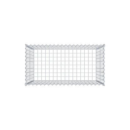 Add-on schanskorf type 3 100 cm x 80 cm x 50 cm (L x H x D), maaswijdte 5 cm x 10 cm, spiraalvormig