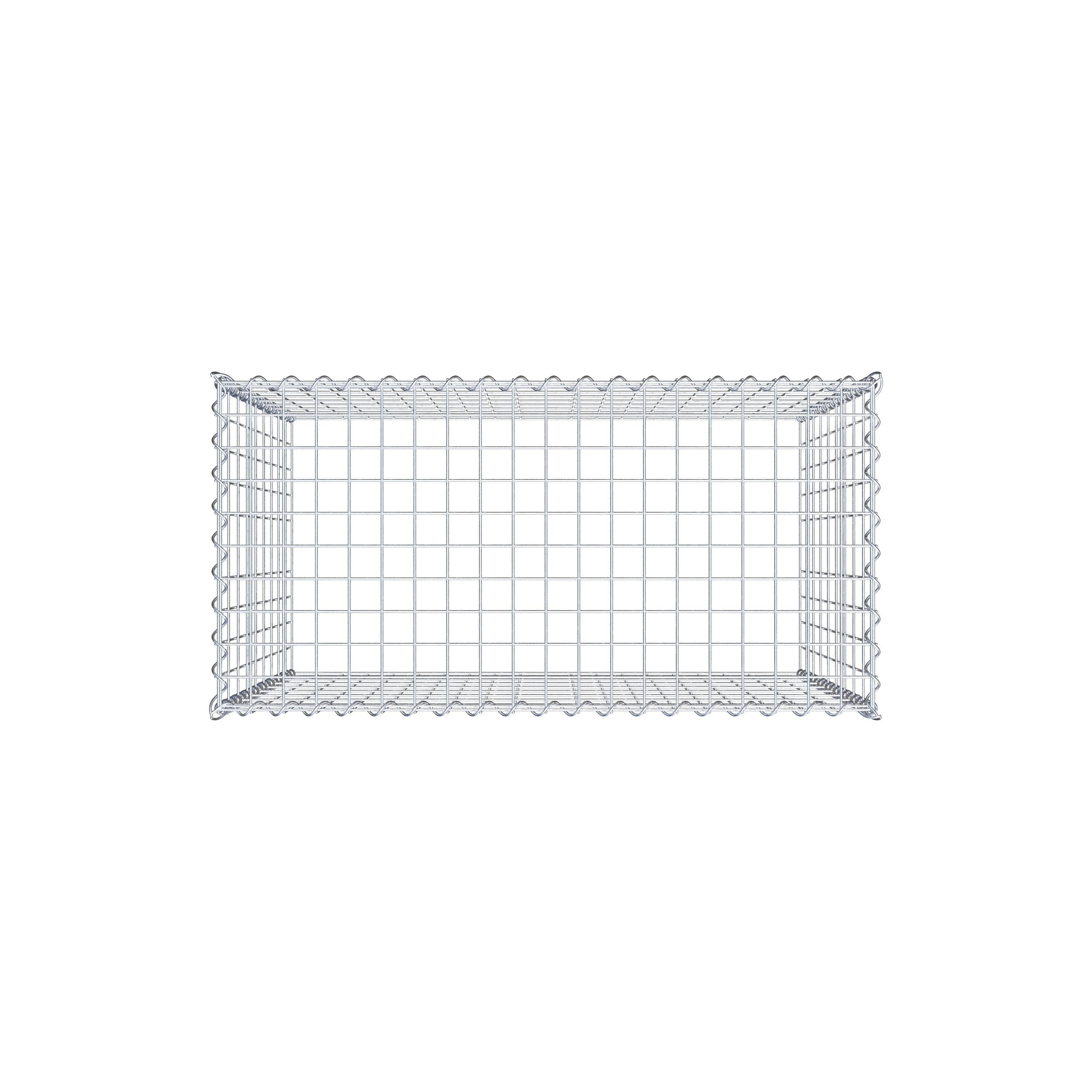 Grown-on gabion type 3 100 cm x 90 cm x 50 cm (L x H x D), mesh size 5 cm x 10 cm, spiral