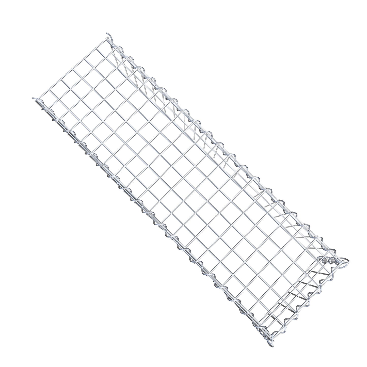 Gabion rapporté type 4 100 cm x 20 cm x 30 cm (L x H x P), mailles 5 cm x 10 cm, spirale