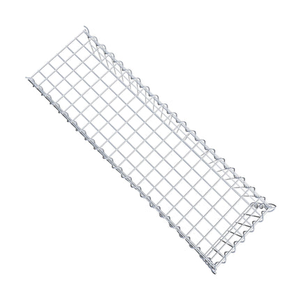 Gabion rapporté type 4 100 cm x 20 cm x 30 cm (L x H x P), mailles 5 cm x 10 cm, spirale