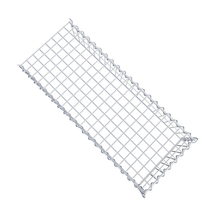 Gabion rapporté type 4 100 cm x 20 cm x 40 cm (L x H x P), mailles 5 cm x 10 cm, spirale