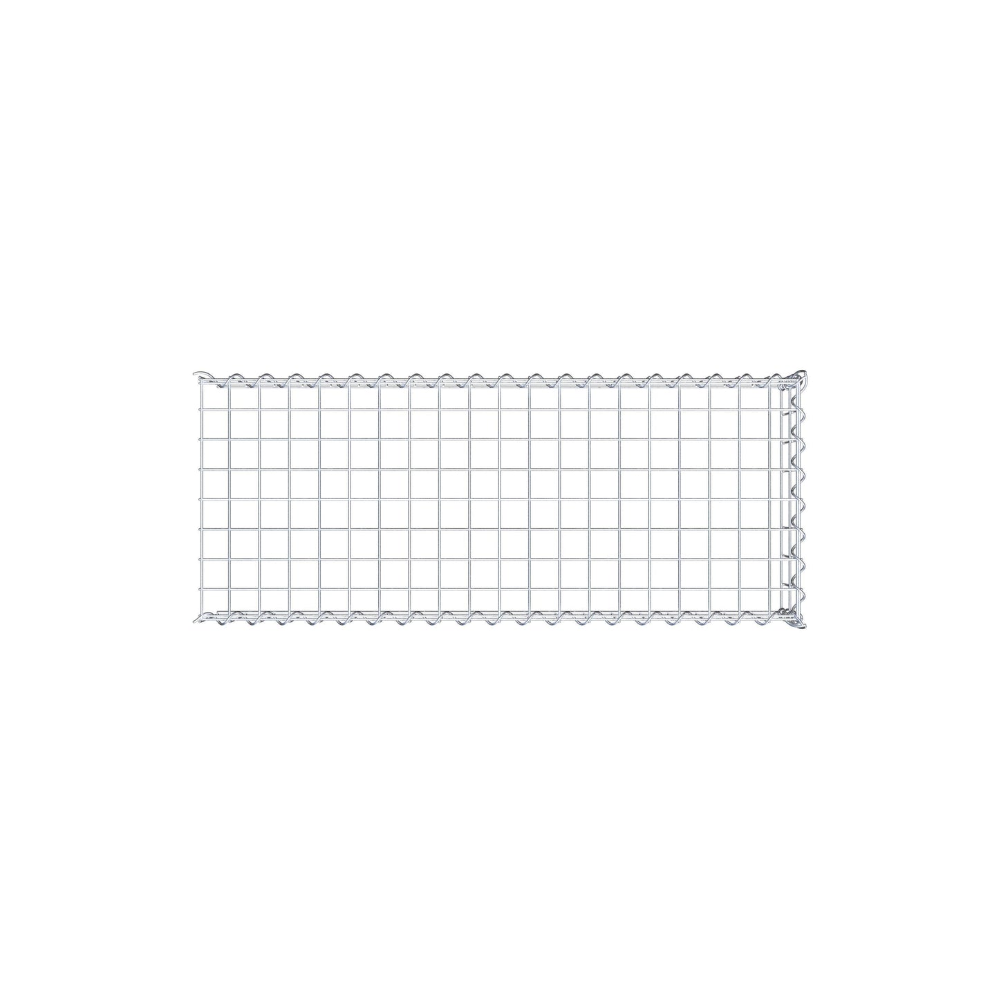 Gabion rapporté type 4 100 cm x 20 cm x 40 cm (L x H x P), mailles 5 cm x 10 cm, spirale