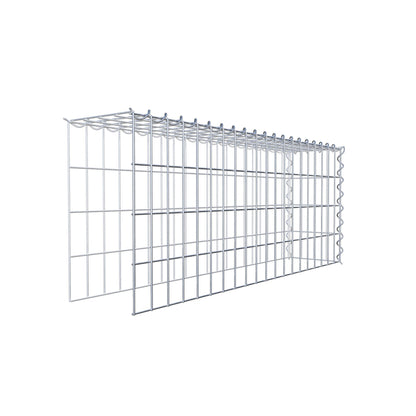 Gavión adulto tipo 4 100 cm x 40 cm x 20 cm (largo x alto x profundidad), tamaño de malla 5 cm x 10 cm, espiral