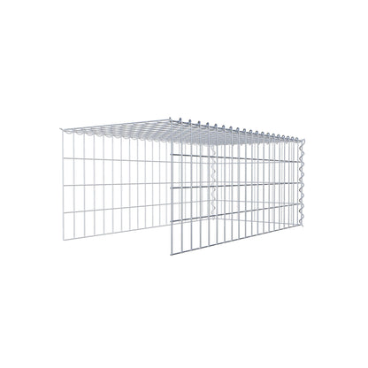 Add-on schanskorf type 4 100 cm x 40 cm x 50 cm (L x H x D), maaswijdte 5 cm x 10 cm, spiraalvormig