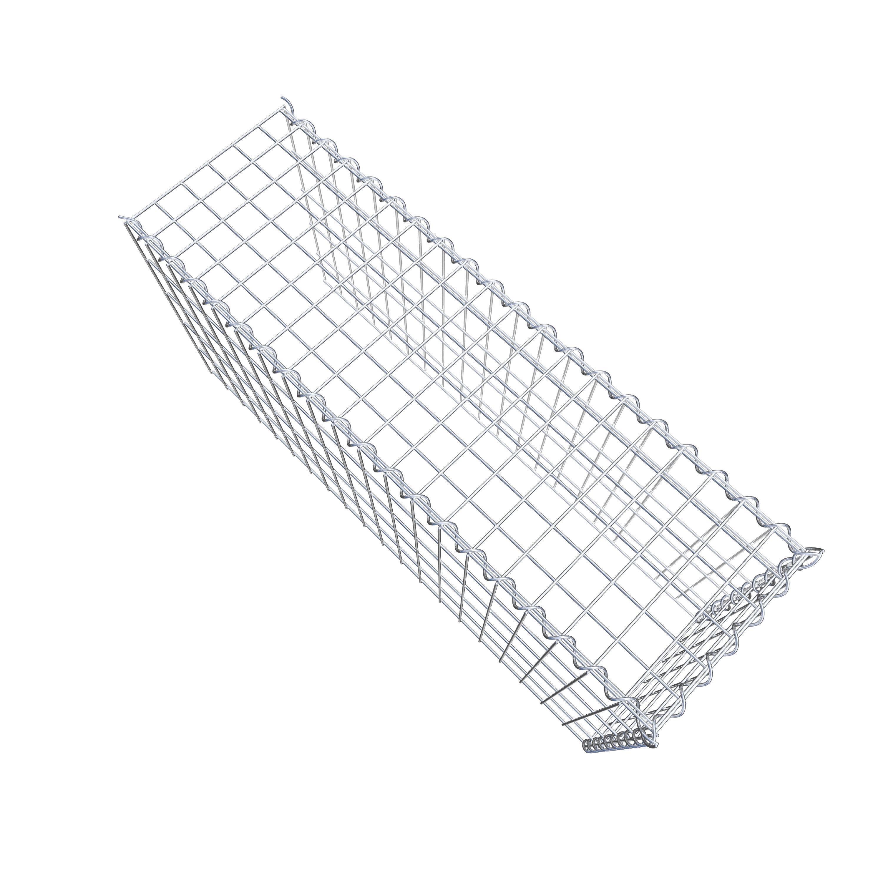 Grown-on gabion type 4 100 cm x 50 cm x 30 cm (L x H x D), mesh size 5 cm x 10 cm, spiral