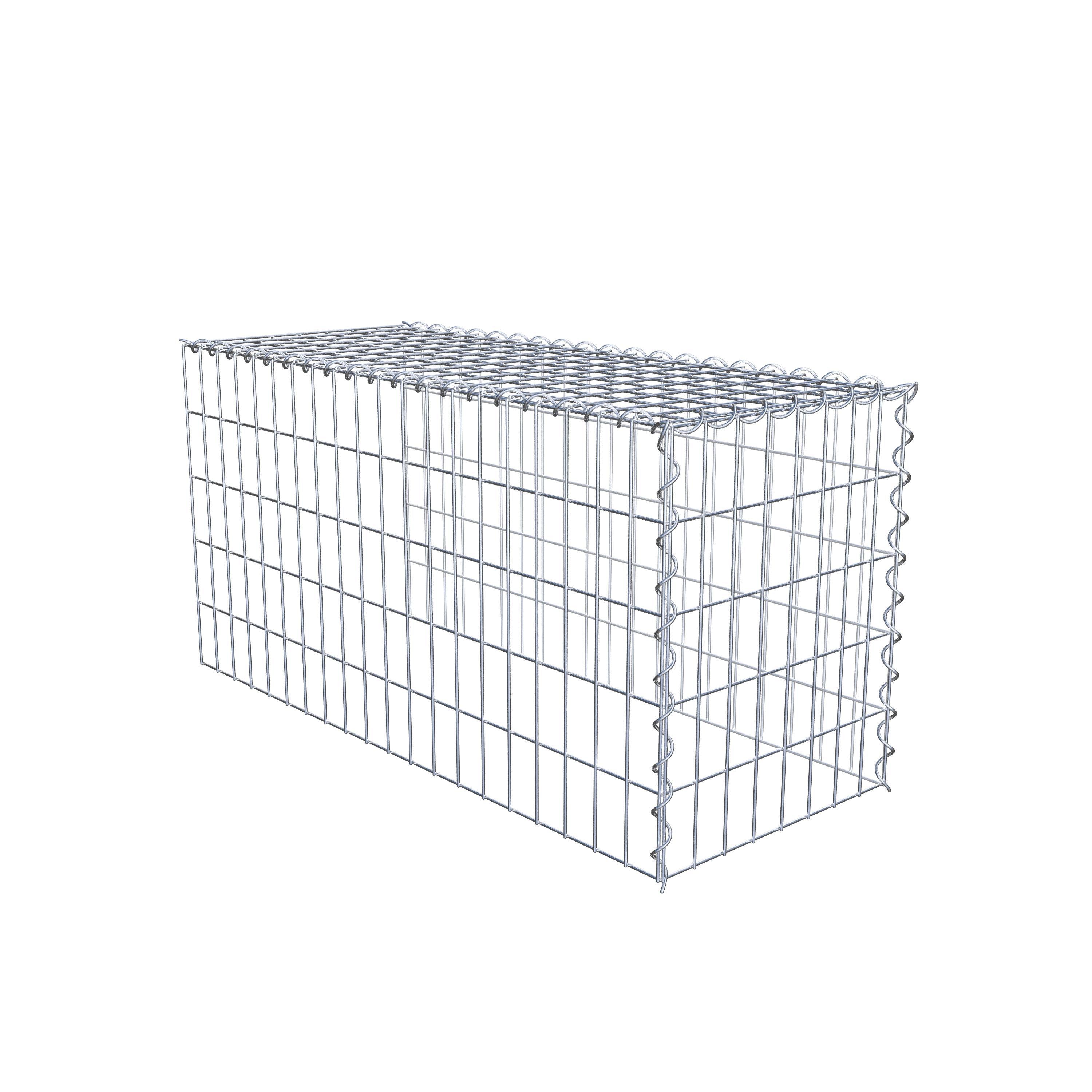 Extra gabion typ 4 100 cm x 50 cm x 40 cm (L x H x D), maskstorlek 5 cm x 10 cm, spiral