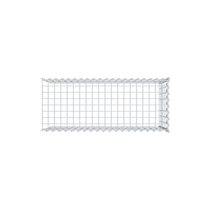 Grown-on gabion type 4 100 cm x 50 cm x 40 cm (L x H x D), mesh size 5 cm x 10 cm, spiral