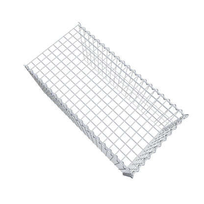 Opvokset gabion type 4 100 cm x 50 cm x 50 cm (L x H x D), maskestørrelse 5 cm x 10 cm, spiral