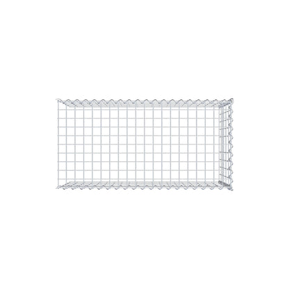 Opvokset gabion type 4 100 cm x 50 cm x 50 cm (L x H x D), maskestørrelse 5 cm x 10 cm, spiral