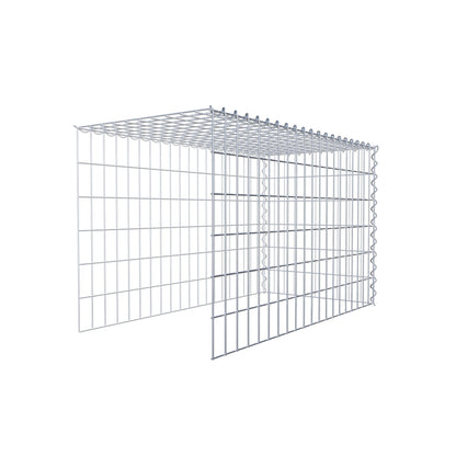 Gabion rapporté type 4 100 cm x 60 cm x 50 cm (L x H x P), mailles 5 cm x 10 cm, spirale