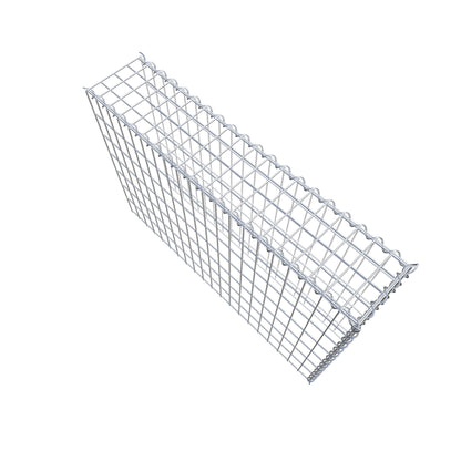 Gabion rapporté type 4 100 cm x 70 cm x 20 cm (L x H x P), mailles 5 cm x 10 cm, spirale